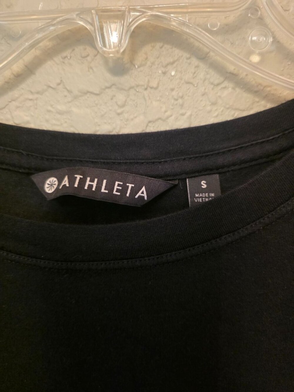 Athleta Black Modal Blend Unstoppable Graphic T Shirt size S EUC - Picture 2 of 7